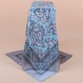 thumbnail image 1 of Pañuelo cuadrado grande de satén de 90 cm con estampado clásico de flores de anacardo y cachemir, pañuelo de seda para mujer, pañuelo estampado vintage, 1 of 5
