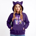 thumbnail image 4 of Dem on Hunting pop Huntrix Print Cat Ears Hoodie with De-mon Sweatshirt Movie Fashion Streetwear Long Sleeve Print Soft Sweatshirt XL, 4 of 4
