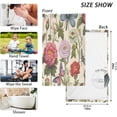 thumbnail image 3 of Dreamtimes Floral Butterfly Hand Towels, 2 PCS, Highly Absorbent Soft Cotton Face Towels Bathroom Decorative Towel for Beach Gym Spa Shower, 16x28In, 3 of 7