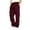 Wine, variant on Hsovts Cargo Sweatpants for Men Drawstring Baggy Sweatpants Loose Fit Joggers Open Bottom Athletic Pants with Pockets White XL