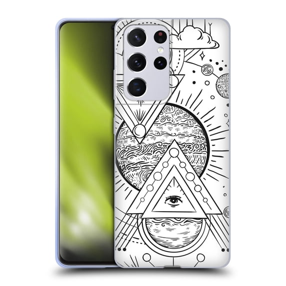 Head Case Designs Officially Licensed Haroulita Magick - Tarot - Mystical Cosmos Soft Gel Case Compatible with Samsung Galaxy S21 Ultra 5G