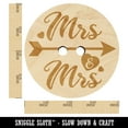 thumbnail image 2 of Mrs and Mrs Heart and Arrow Wedding Wood Buttons for Crochet Knitting Sewing DIY Craft - 1.00 Inch Medium (7pcs), 2 of 7