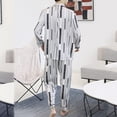 thumbnail image 3 of Mens Satin Pajama Set Long Sleeve Button Down Sleepwear Classic Loungewear Set with Long Pants, 3 of 9