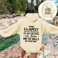 thumbnail image 2 of XAOWF Women'S Letter Printed Casual Hoodie Long Sleeve Loose Fit Fashionable Sweatshirt With Pockets Street Style 2025 Comfort Breathable Pullover, 2 of 6