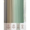 thumbnail image 6 of Sage Green Yellow Ombre Sheer Curtains 108 Inch Length 2 Panels Set Window Treatments, Farmhouse Modern Gradient Art Rod Pocket Semi Curtains for Living Room/Bedroom/Kitchen Décor, 104"W x 108"L, 6 of 7