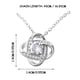 thumbnail image 3 of Collar para mujer, joyería para mujer, collar de joyería para mujer, cadena de clavícula femenina, colgante de joyería de cuatro hojas, cadena colgante de diamantes de corazón eterno, 3 of 5