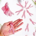thumbnail image 6 of 100 Pieces Pink Love Ribbons BreastCancer Awareness Accessories Bulk Items Pink Satin Awareness Ribbons with Pins,1.4 x 3 inch Party Supplies Memorials Accessories 1/3/5Set, 6 of 6
