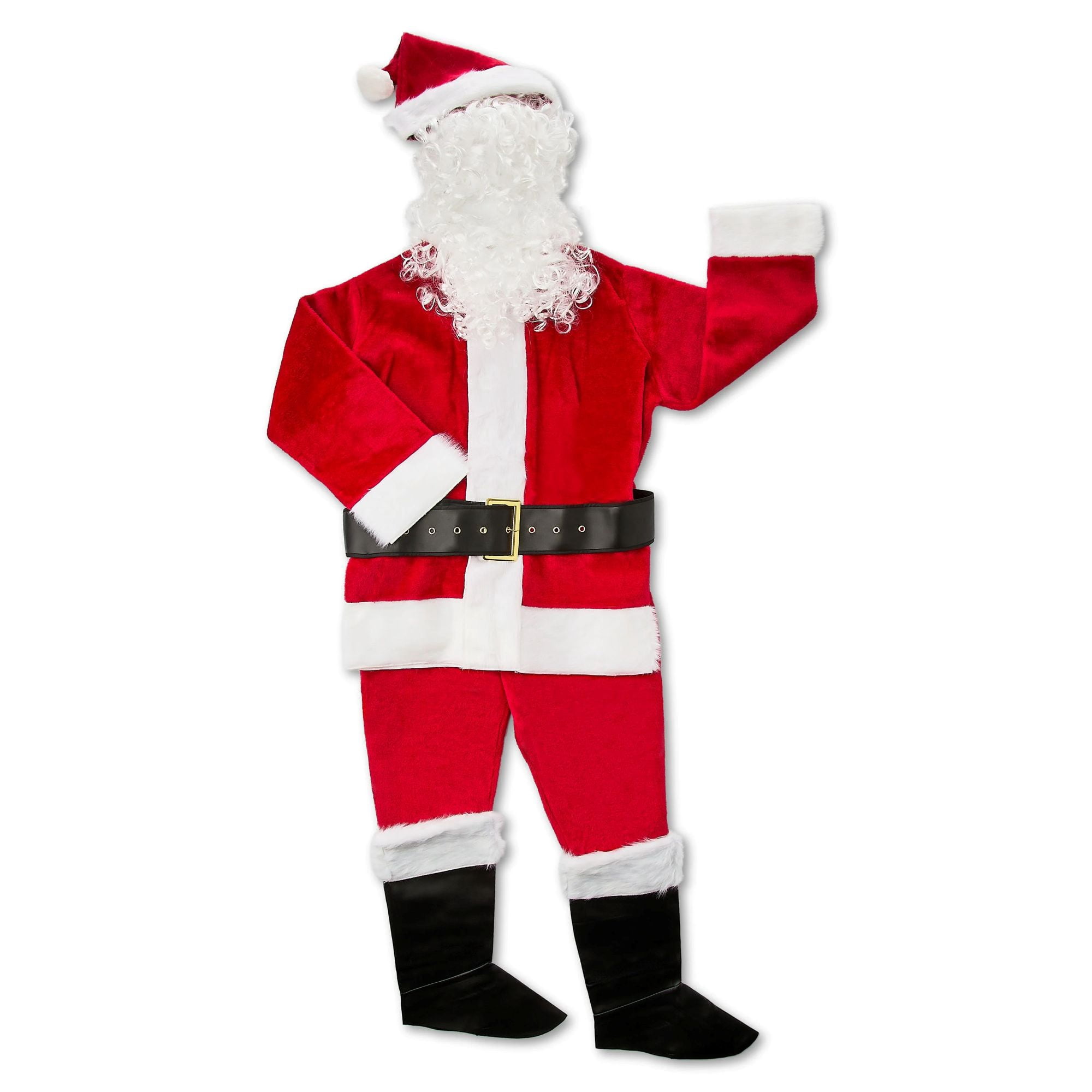 7-Piece Santa Suit, Red and White, One Size, by Holiday Time