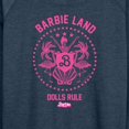 thumbnail image 3 of Barbie the Movie - Barbie Land - Dolls Rule - Women's Lightweight French Terry Long Sleeve Shirt, 3 of 5