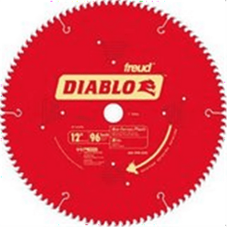 

Freud D1296N Diablo 12-Inch 96 Tooth TCG Non-Ferrous Metal and Plastic Cutting Miter Saw Blade with 1-Inch Arbor