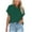 Army Green, variant on Tejiojio Womens Swimsuits Women's Short Sleeve Solid Color Basics Lapel Casual Top Pullover T-shirt