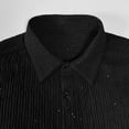 thumbnail image 5 of Gamivast Men's 2 Piece Short Set Textured Button Down Shirt and Shorts Breathable Summer Beach Outfit for Vacation Holiday Casual Daily Pool Wear Suit, 5 of 7