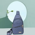 thumbnail image 3 of UYYX Crossbody Backpack For Women Multi Zipper Crossbody Chest Bag Daily Commute Sling Pack for Ladies（Blue）, 3 of 3