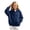 Navy, variant on Arlun Lightweight Full Zipper Hoodies for Kids Oversized Fall Long Sleeve Zip up Sweatshirt Jackets with Drawstring Hem Design Casual Solid Color Baggy Girls Hoodie 160