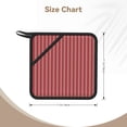 thumbnail image 3 of Sikiie Stripes Red White Pot Holders Kitchen Insulation Mats Heat Resistant Pot-Holder Oven Anti-Scald Pads for Cooking Baking, 7.1*7.1inch, 3 of 8
