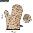 thumbnail image 6 of Cute Oven Mitts,Autumn Leaves and Fall Hedgehog Pattern Oven Mitt 2-Pack Set,Kitchen Gloves for Oven,Heat Resistant Oven Mitts 7.7"x12", 6 of 7