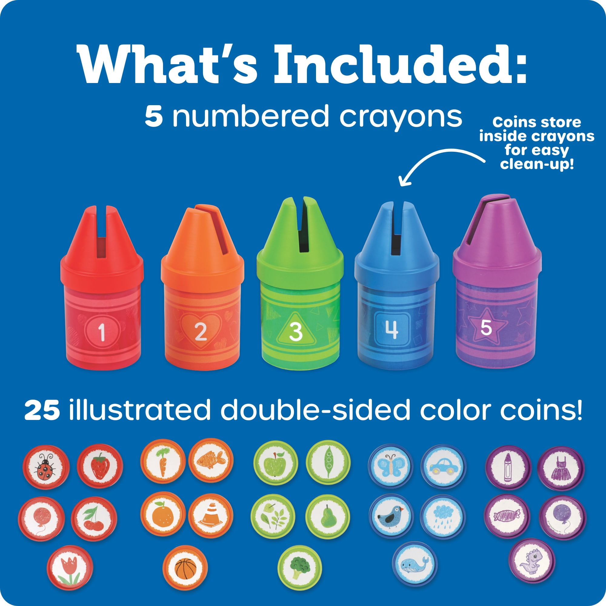 Learning Resources Counting Crayons - Counting Activities, Ages 18 Months +