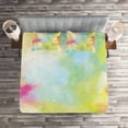 thumbnail image 2 of Ambesonne Colorful Quilted Coverlet 3 Pcs, Cloudy Milky Way Boho, Queen Size, Multicolor, 2 of 2