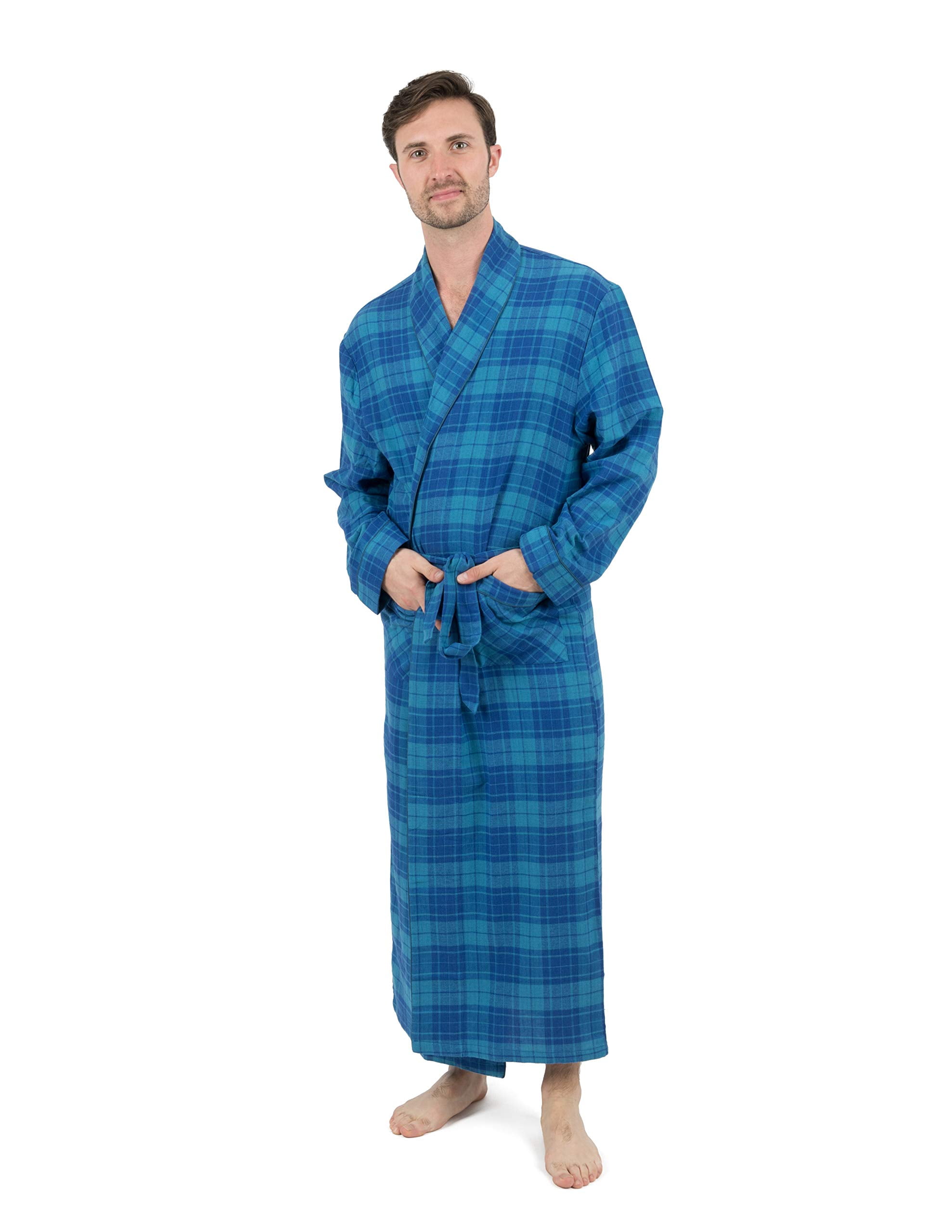 Leveret Leveret Mens Flannel Robe Christmas Robe (Size SmallXXX
