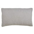 thumbnail image 3 of Fennco Styles Solid Faux Mohair Decorative Throw Pillow 14" W x 23" L - Grey Soft Cushion for Home, Couch, Living Room, Bedroom and Office Décor, 3 of 4