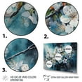 thumbnail image 3 of DESIGN ART Designart "White Blue Apple Tree Artistry I" Floral Apple Tree Wall Decor 40 in. wide x 30 in. high, 3 of 5