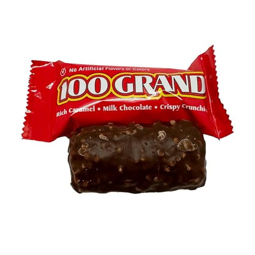 Blair Candy │100 Grand Milk Chocolate Fun Size Candy Bars - 5lbs. Resealable Candy Bag