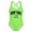 Green, variant on Kids Girls' UPF 50+ Stretch Crisscross Back 1 Piece Swimsuit Green Bathing For Girls Summer Beach Pool 9-10 Years