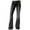 Black6, variant on Bootcut Jeans for Women ,Fashion Ladys High Waisted Lacing Stretch Wide Leg Jeans Bell-Bottomed Pants L