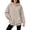 Coffee Grey, variant on Women's Oversized Solid Hoodie, Casual Long Sleeve Pullover Hooded Sweatshirt with Kangaroo Pocket, Loose Fit Basic Daily Tops for Fall Winter