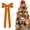 Orange, variant on Velvet Bow Decoration, Large Christmas Tree Topper & Wreath Hanging Ornament for Holiday Home Decor