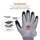 thumbnail image 4 of Guantes de trabajo de invierno Ergodyne ProFlex 7501, impermeables, grises, 4 of 8