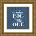 thumbnail image 1 of Robinson, Tamara 15x15 Gold Ornate Wood Framed with Double Matting Museum Art Print Titled - Dream Big - Boy, 1 of 4