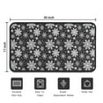 thumbnail image 5 of Black Christmas Snowflake Pattern Door Rugs,Washable Non Slip Door Mats Indoor,Decorative Door Mats,Entry Mat Indoor for Entrance,Bedroom,Kitchen,Bathroom,30"x17", 5 of 6