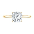 thumbnail image 4 of Rosec Jewels Certified Moissanite Cushion Cut Engagement Ring - 8 mm - 3 Ct Moissanite Ring - D-VS1 Quality Certified, 18K Yellow Gold, US 9.50, 4 of 8