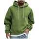 thumbnail image 1 of Men's Solid Color Plush Warm Coat Fleece Sweater Casual Coat Pocket Sweater Autumn Winter Coat XL, 1 of 5