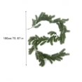 thumbnail image 3 of Artificial Christmas Garland, 5.91FT Faux Pine Needle Greenery Garland for Mantel Shelf, Banister Railing, Front Gate, Holiday Centerpiece Decor, 3 of 7