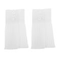 thumbnail image 6 of LOLIPPYY 1 Pair White Pleated Chiffon Sleeve Cuffs with Faux Detachable Extenders for Elegant Fashion Accessories, 6 of 8