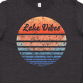 thumbnail image 4 of Inktastic Lake Vibes Distressed Retro Sunset Youth T-Shirt, 4 of 5