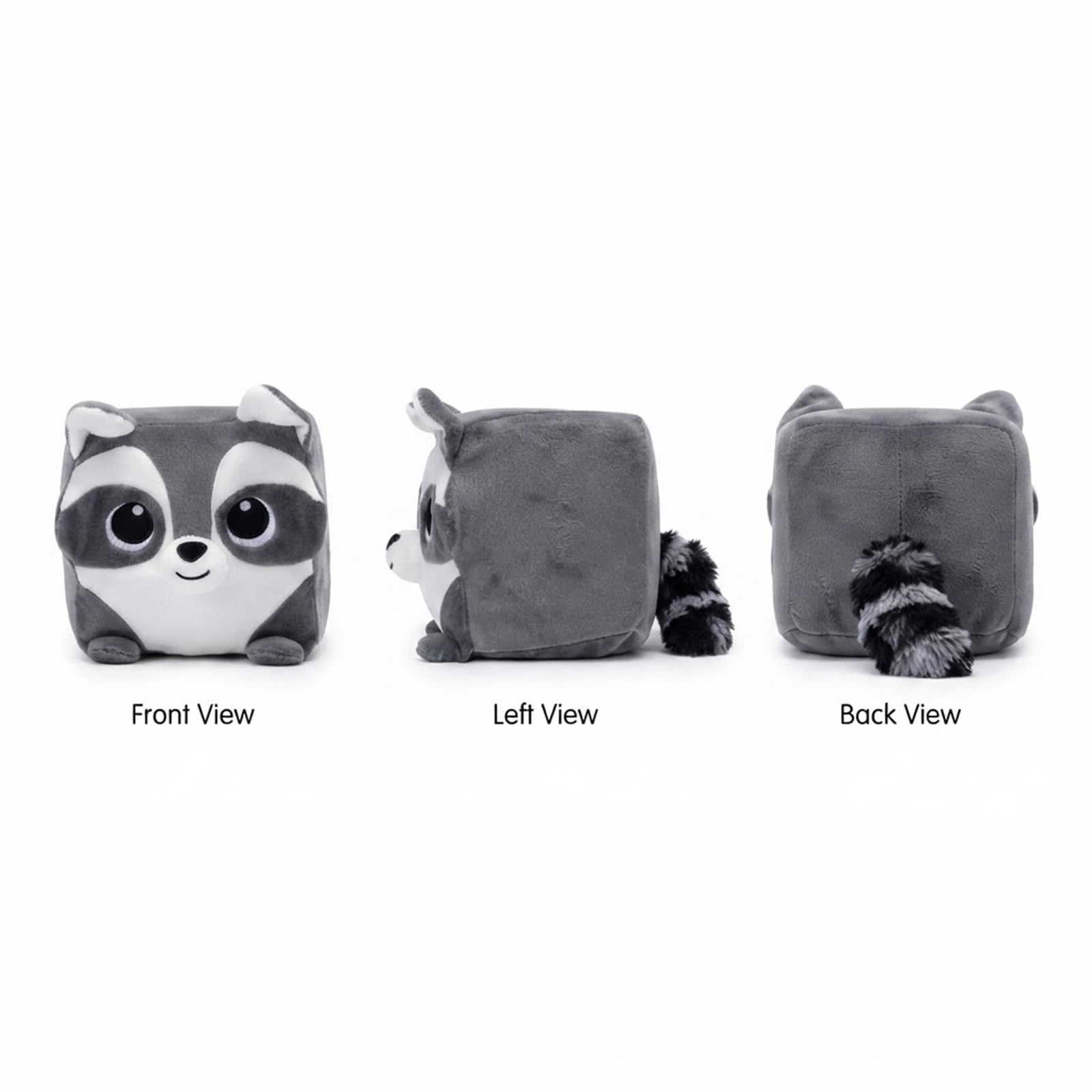 Hot Jimothy Summer Jimothy Cube Raccoon Plush Stuffed Animal, Official Character Plush Pillow, Soft Squishy Faux Fur Collectible Plush Toy for Bedroom Sofa Home Decor Gift, 8 Inch