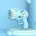 thumbnail image 1 of Máquina de burbujas de agua y jabón de 23 agujeros juguete para hacer burbujas para niños (A azul) Sywqhk Libre de BPA, 1 of 6