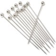 thumbnail image 1 of 12PCS Stainless Steel Reusable Fruit Toothpicks Cocktail Picks Sticks for Bar Party, 1 of 7
