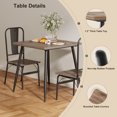 thumbnail image 3 of Aiho 3-Piece Kitchen Table and Chairs for Home  - Gray, 3 of 10