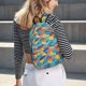 thumbnail image 5 of Balery Colorful Fish 1 Mochila Clásica Impresa Básica para Viaje, Mochila Escolar Resistente al Agua, Mochila de Lona con Correas Ajustables-Medium, 5 of 5