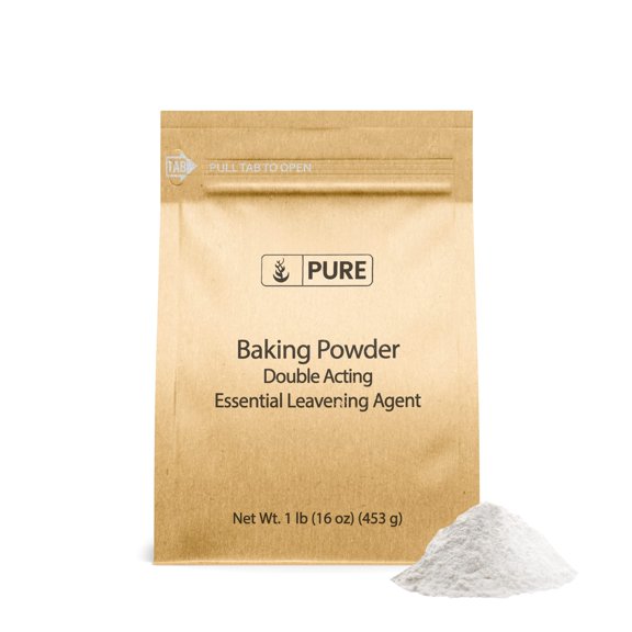 Pure Original Ingredients Baking Powder 1 lb Double Acting, Leavening Agent, Cakes & Biscuits