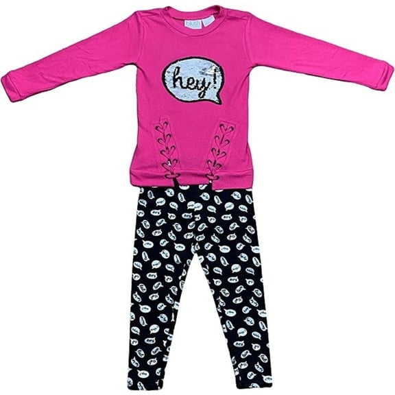 Blush by Us Angels Two Piece Girls Sweater and Legging Set (5T, Heylv) New with box/tags