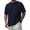 Navy, variant on JoveMarine Men's Loose Fit Casual Short Sleeve Top, Round Neck T-Shirt with Chest Pocket, Soft Cotton Blend for Everyday Wear and Outdoor Activities Army Green L