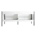 thumbnail image 6 of Fine Fixtures Oakville 72 in. W x 20 in. D x 33 in. H Bathroom Vanity in Matte White with White Ceramic Sink - Black hardware, 6 of 8