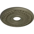 thumbnail image 3 of Ekena Millwork 16 1/4"OD x 3 5/8"ID x 1"P Wreath Ceiling Medallion (Fits Canopies up to 5 1/2"), Hand-Painted Spartan Stone, 3 of 6