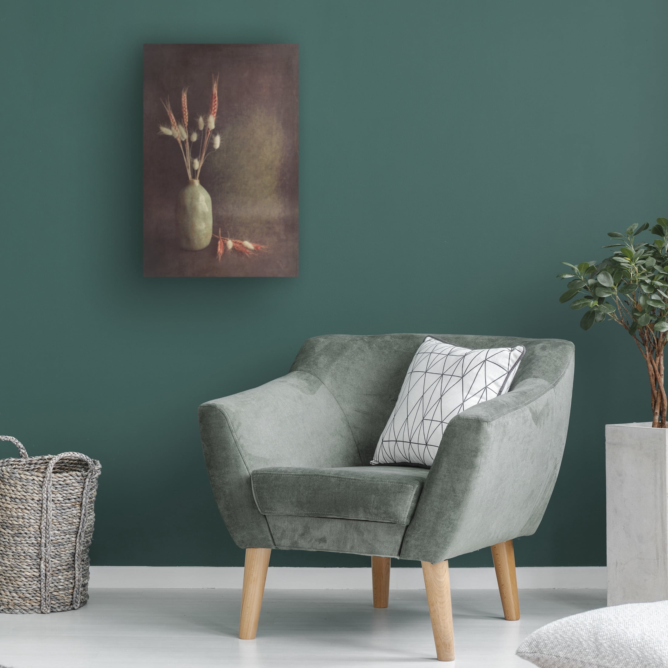 Canvas Wall Art - Cicek Kiral 'Soft Lines' Wall Art for Living Room, Bedroom, or Office Décor by Trademark Fine Art - 16 x 24 Inches