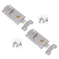 thumbnail image 1 of LEEYNEER 2 Pcs Latch Lock Barrel Bolt Security Sliding Safety Door Silver, 1 of 8